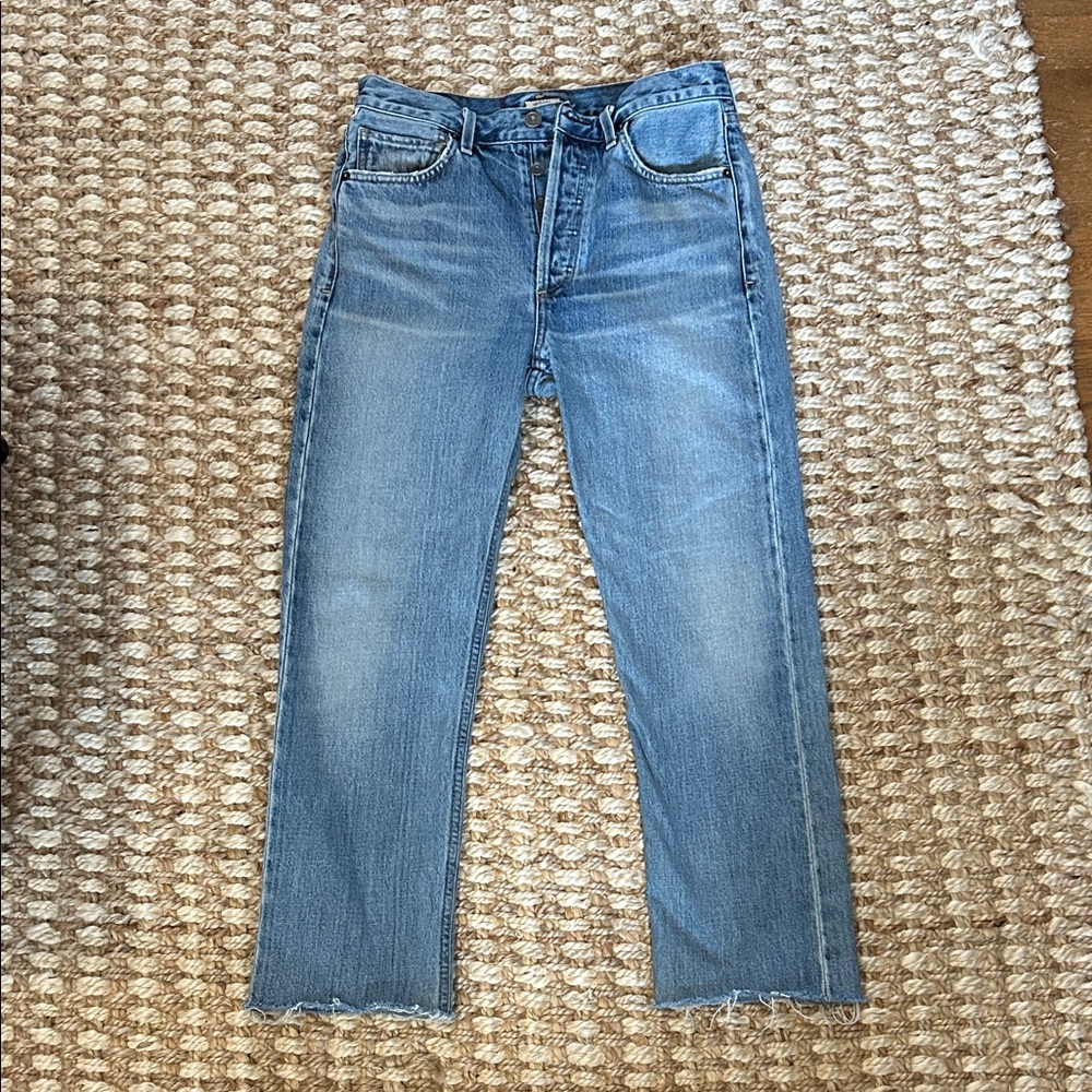 Citizens Of Humanity Light Blue Cropped Ankle Jeans